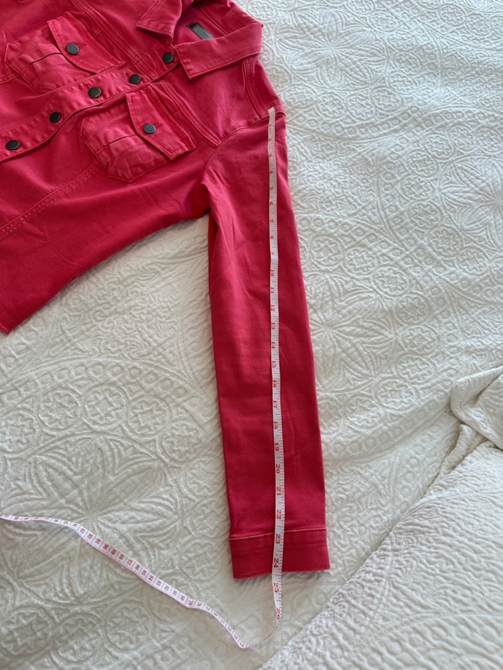 Kut from the Kloth Bright Pink Denim Jacket - Picture 13 of 16